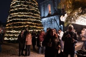 Christmas tree on Sophia Square in Kyiv
