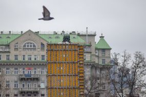 Monument to Taras Shevchenko in a special protective structure