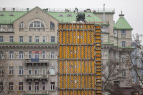 Monument to Taras Shevchenko in a special protective structure