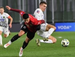 Игровой момент матча