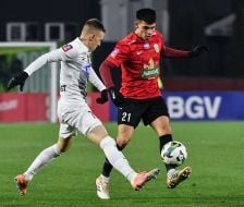 Игровой момент матча