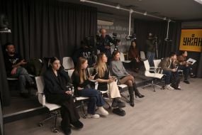 Журналисты в пресс-центре УНИАН