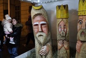 Christmas shop in Lviv