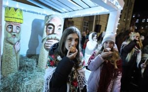Opening of the Christmas shopka in Lviv