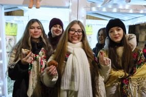 Opening of the Christmas shopka in Lviv