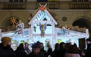 Opening of the Christmas shopka in Lviv