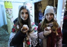 Opening of the Christmas shopka in Lviv