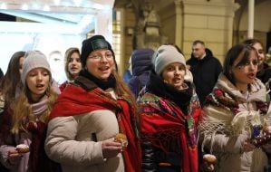 Opening of the Christmas shopka in Lviv