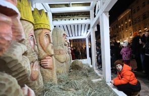 Christmas shop in Lviv