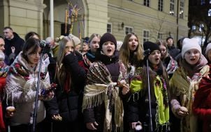 Opening of the Christmas shopka in Lviv