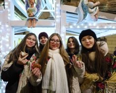 Opening of the Christmas shopka in Lviv