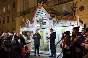 Christmas shop in Lviv