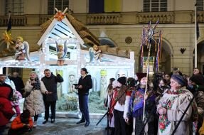 Christmas shop in Lviv