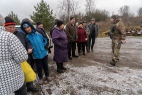 Residents of a frontline village in the Kharkiv region