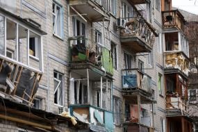 Последствия российского обстрела в Киеве