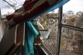 Последствия российского обстрела в Киеве