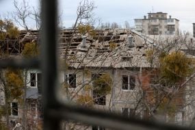 Последствия российского обстрела в Киеве