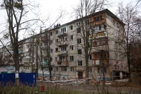 Последствия российского обстрела в Киеве