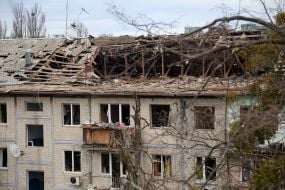 Последствия российского обстрела в Киеве