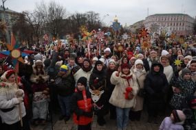 Рождественское шествие со звездами в Киеве