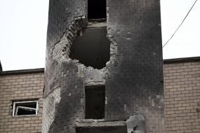 Последствия российского обстрела Киева