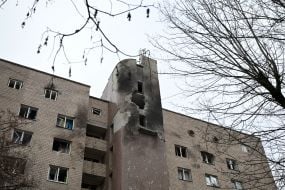 Последствия российского обстрела Киева