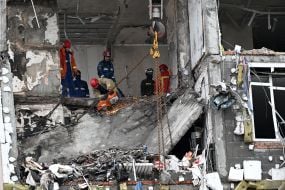 Последствия российского обстрела Киева