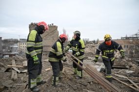 Наслідки російського обстрілу Києва