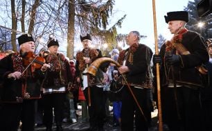 Колядники из Криворовни в Доме Франко