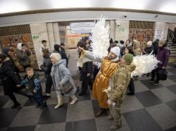 Колядники в київському метро