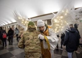 Колядники в київському метро