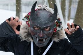 Народний обряд «Вашківецька Переберія»  в Музеї народної архітектури та побуту імені Климентія Шептицького у Львові