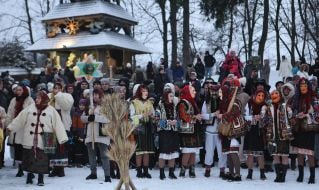 Народний обряд «Вашківецька Переберія»  в Музеї народної архітектури та побуту імені Климентія Шептицького у Львові