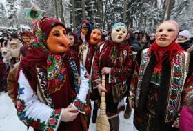 Народний обряд «Вашківецька Переберія»  в Музеї народної архітектури та побуту імені Климентія Шептицького у Львові
