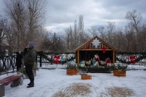 Christmas shopka in Kyiv