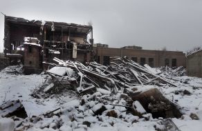 Демонтаж цеха № 5 Первого киевского машиностроительного завода (бывший «Большевик») в Киеве