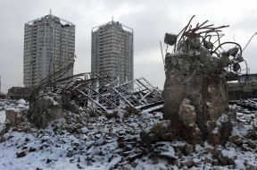 Демонтаж цеха № 5 Первого киевского машиностроительного завода (бывший «Большевик») в Киеве