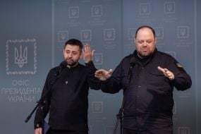 Ruslan Stefanchuk and David Arakhamia