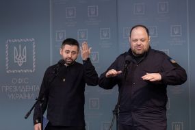 Ruslan Stefanchuk and David Arakhamia