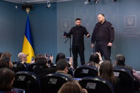 Ruslan Stefanchuk and David Arakhamia