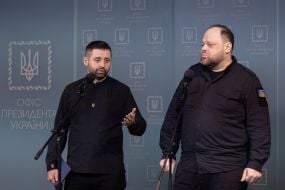 Ruslan Stefanchuk and David Arakhamia