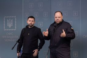 Ruslan Stefanchuk and David Arakhamia