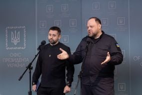 Ruslan Stefanchuk and David Arakhamia