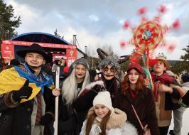 Participants of The Vertepiya nativity scene carnival in the Lviv region