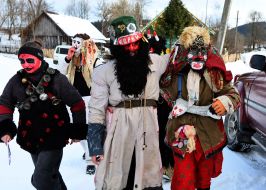 Participants of The Vertepiya nativity scene carnival in the Lviv region