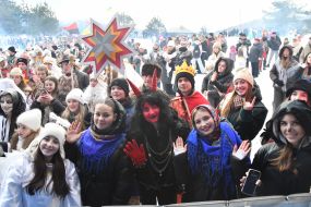 Participants of The Vertepiya nativity scene carnival in the Lviv region