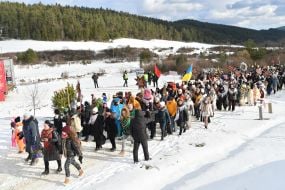 Participants of The Vertepiya nativity scene carnival in the Lviv region