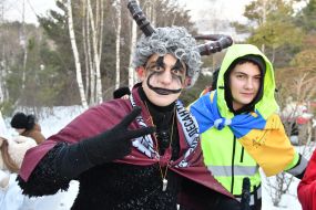 Participants of The Vertepiya nativity scene carnival in the Lviv region