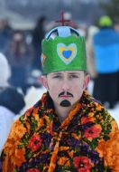 Participant of The Vertepiya nativity scene carnival in the Lviv region