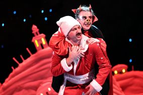 Performance by the Coryphey Theater "The Night Before Christmas" in Lviv